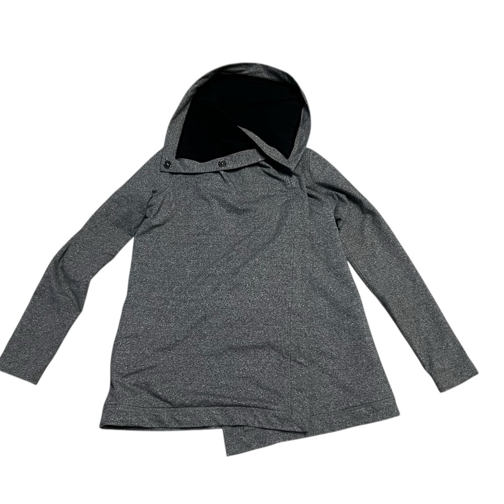 Lululemon Sweater  Women’s Size 6 Savasana Blanket Wrap Jacket Gray Buttons snap